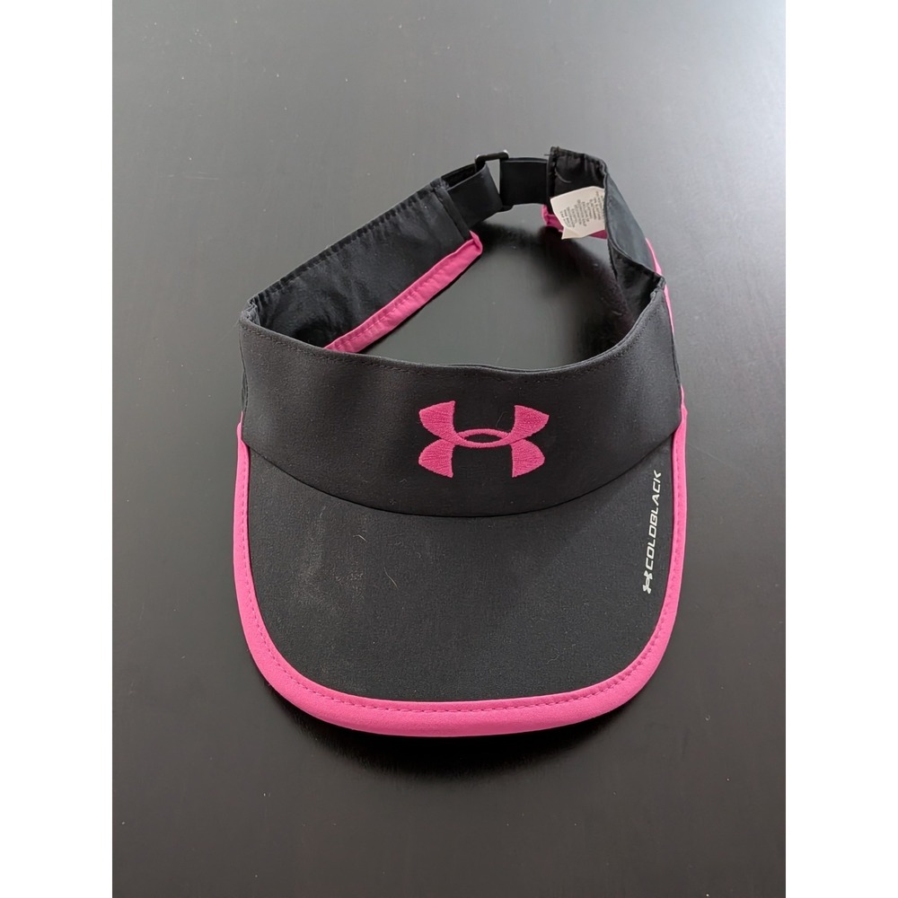 Under Armour ColdBlack Visor Hat Strapback‎ Women's OSFM Black Pink